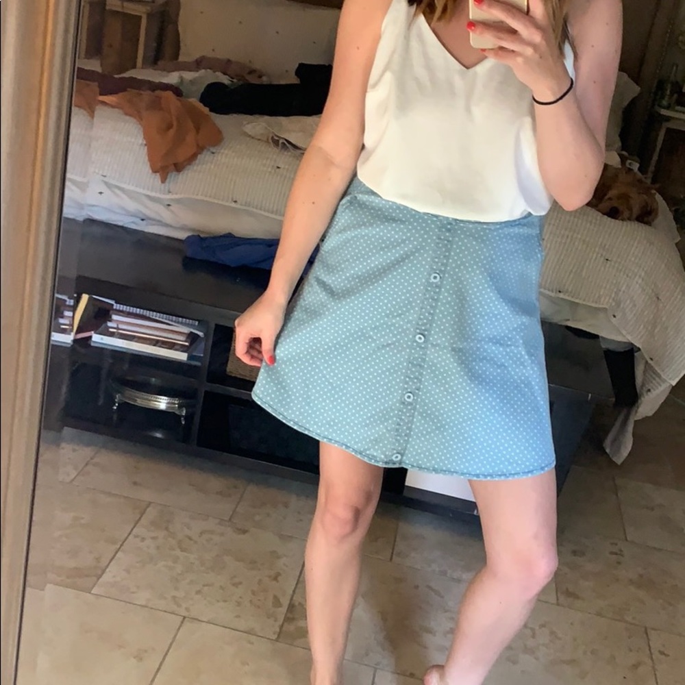 Stars jean skirt